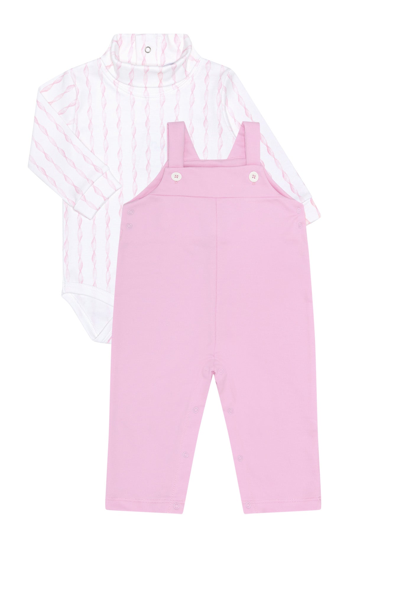 Image of Pink Twirl Overall Set